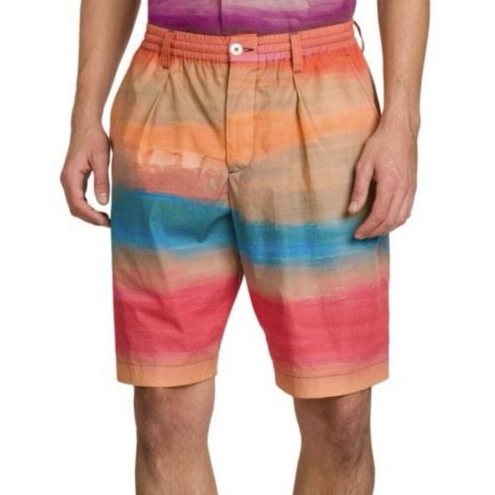 MARNI Flaminia Veronesi “Dark Side Of The Moon” Pleated Shorts Mens EU 56 /US 40